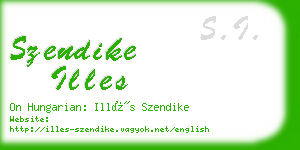 szendike illes business card